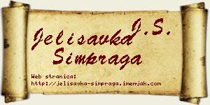 Jelisavka Šimpraga vizit kartica
